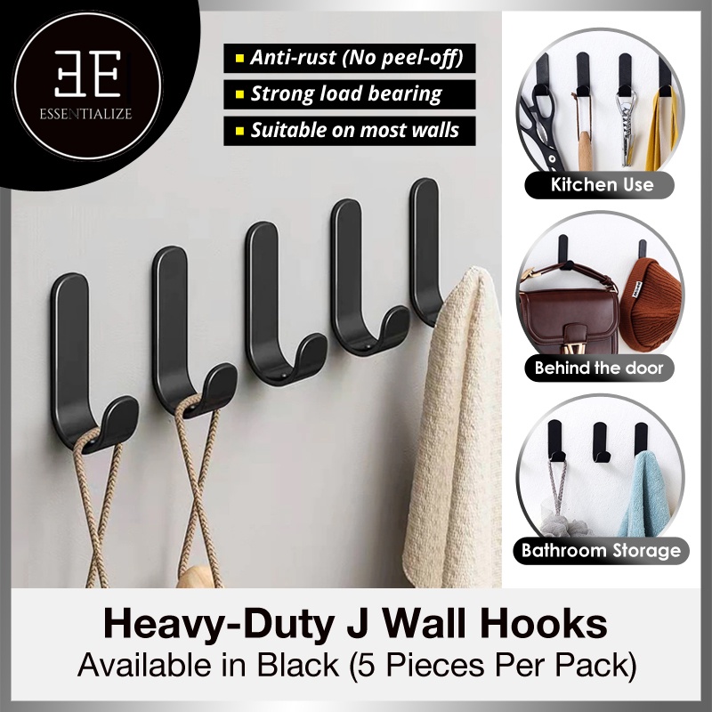 [SG Seller] No drill Heavy Duty Wall Hook Door Hooks Clothes Hangers