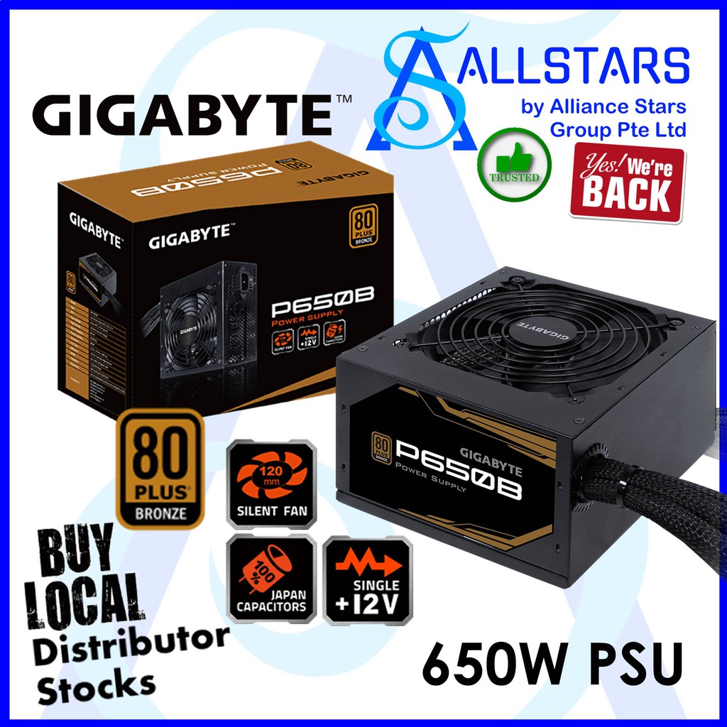(ALLSTARS We are Back / DIY Promo) Gigabyte 650W P650B ATX Power