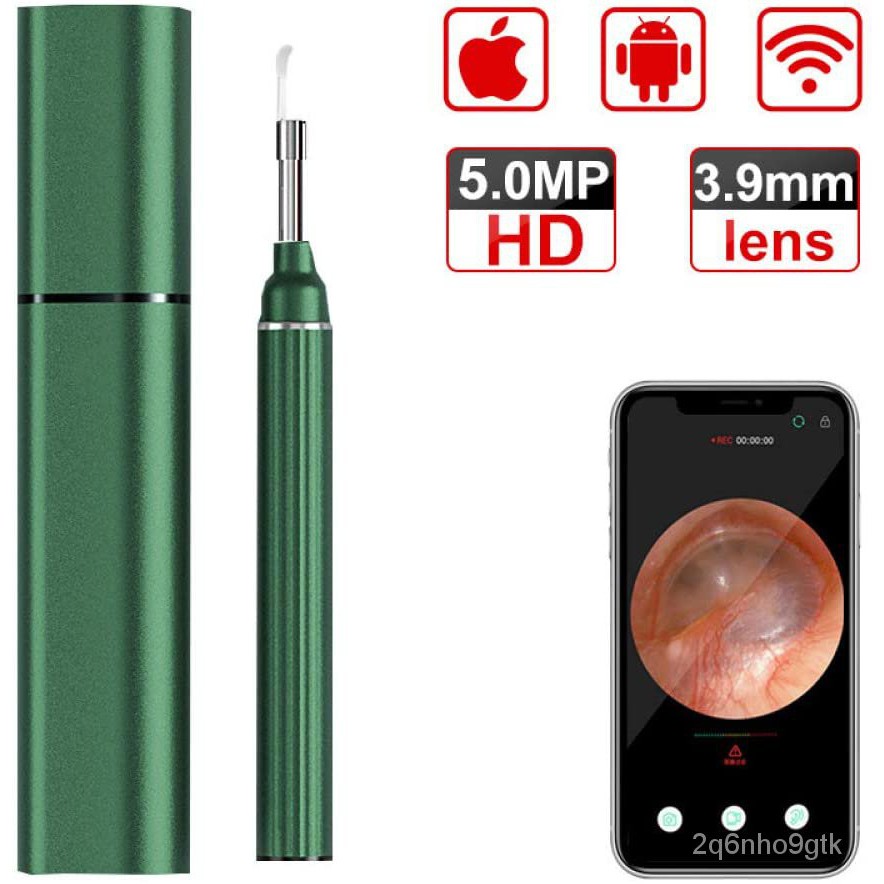Ear Wax Removal Otoscope Wireless Otoscopes Ear Scope Camera 5MP HD Ear
