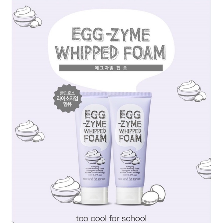 Too Cool for School Egg Facial Cleanser 150g Shopee Singapore