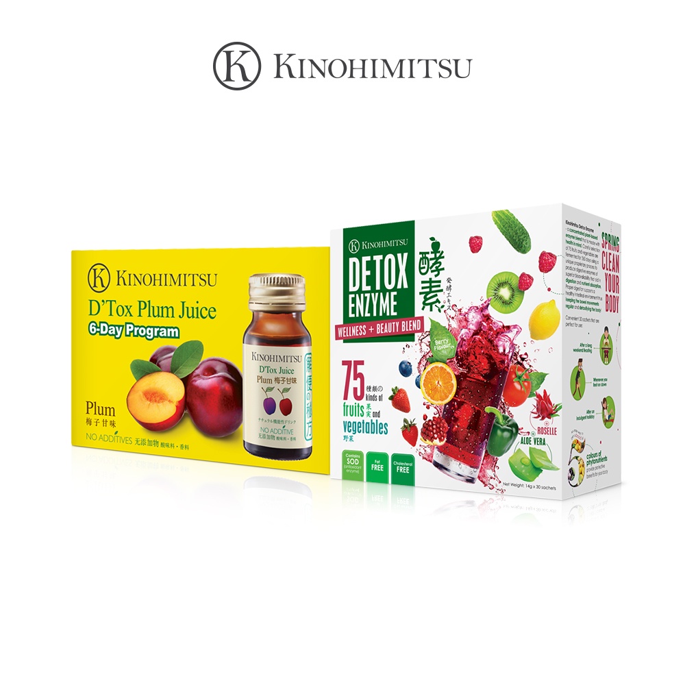 [Bundle of 2] Kinohimitsu Detox Enzyme 14G X 30s + Kinohimitsu D'Tox