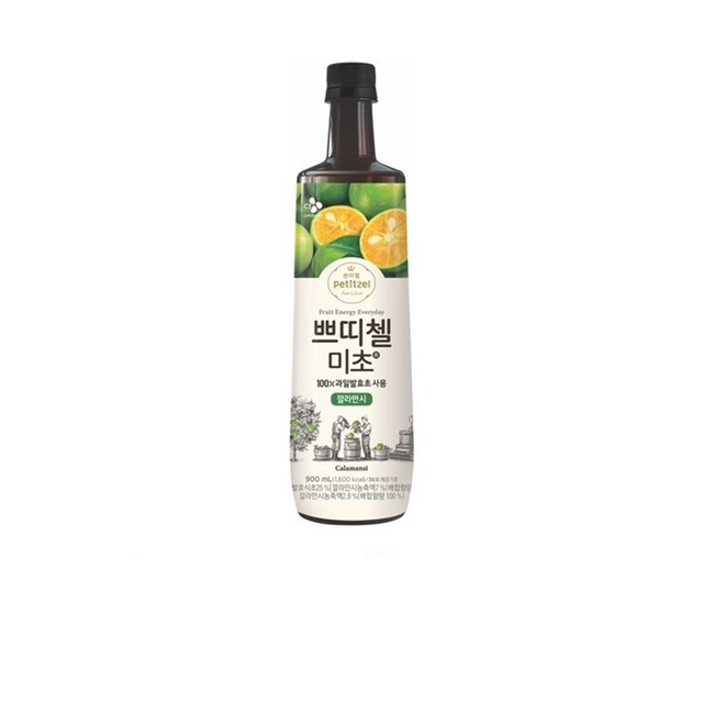CJ Petitzel Fruit Vinegar Drink Calamansi 900ML [Korean] Shopee