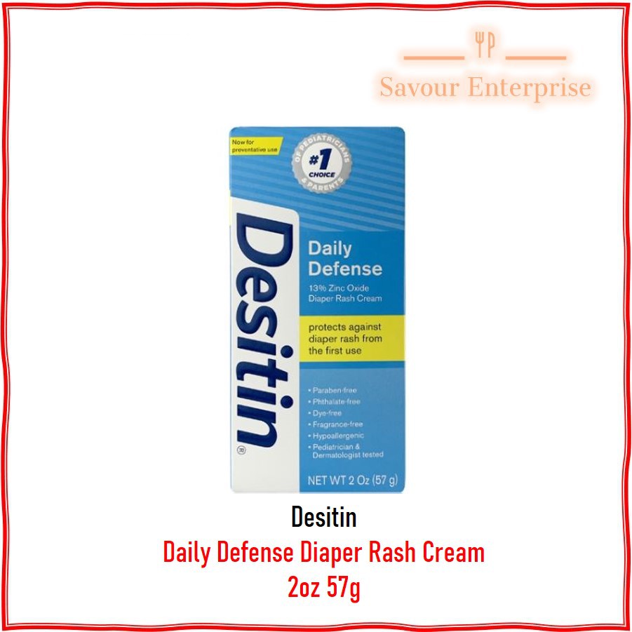 Desitin Daily Defense Diaper Rash Cream 2oz (57g) Shopee Singapore