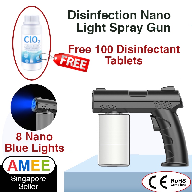 [ Free disinfectant tablets ] Sanitizer Spray Machine Handheld Disinfection Blue Ray