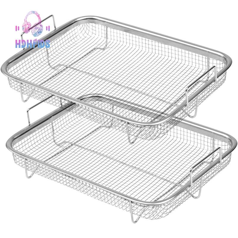 Air Fryer Basket for Oven, Stainless Steel Grill Basket, NonStick Mesh
