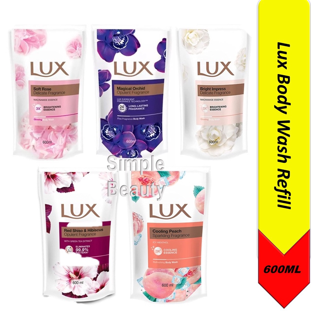 LUX Body Wash Refill, 800ml [Mix] Shopee Singapore