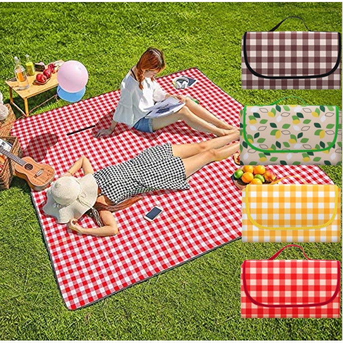 Picnic Mat camping carpet 野餐 野外地垫 camping mat Plaid beach mat outdoor