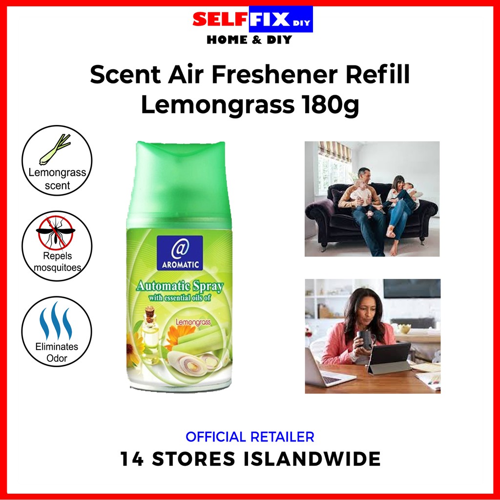 Scent Air Freshener Refill Lemongrass 180g (Repels Mosquitoes