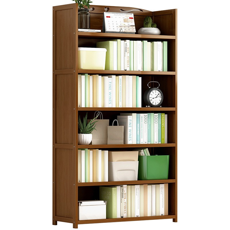 YOULITE Solid Wood BookShelf Simple Floor Book shelf Student Bookcase