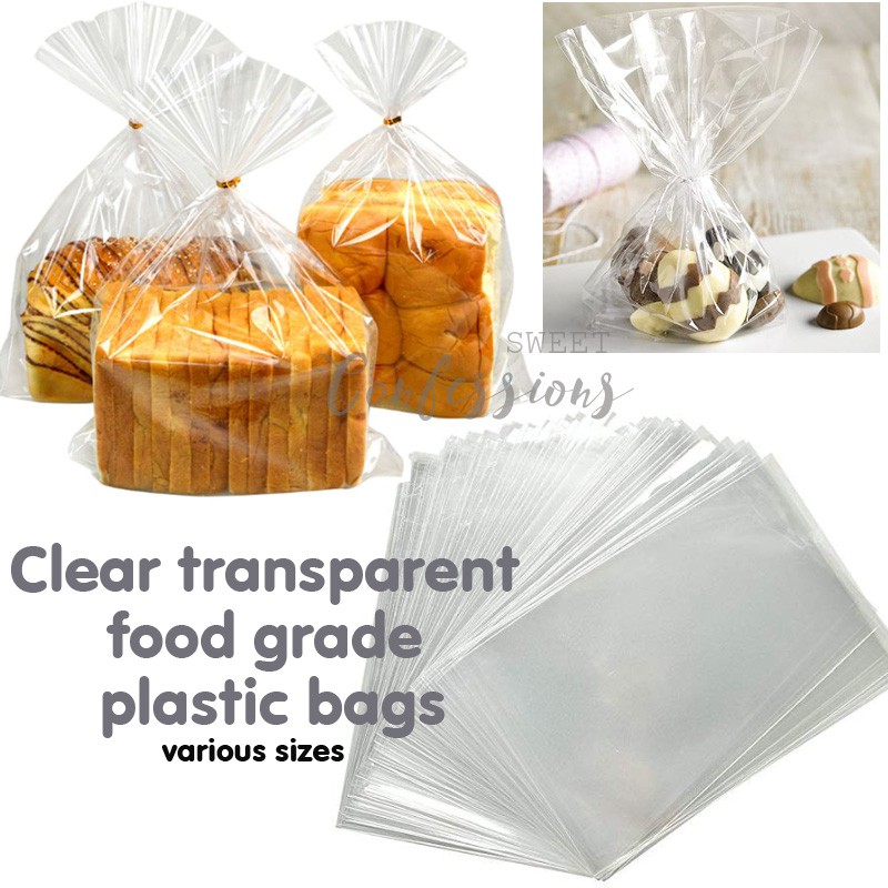Clear plastic wrapper Cookie bag transparent plastic bag for food