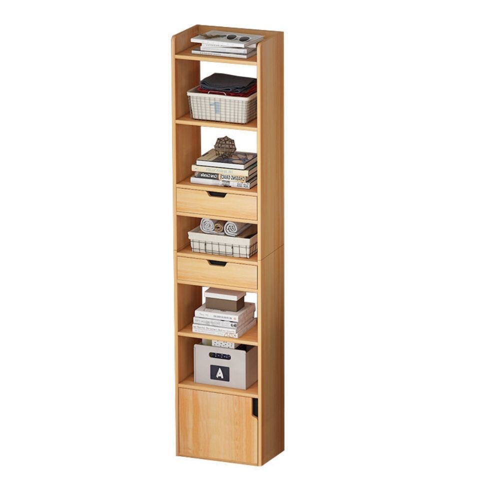YOULITE Floor Bookshelf Narrow Slot Small Bookcase Simple Multistorey