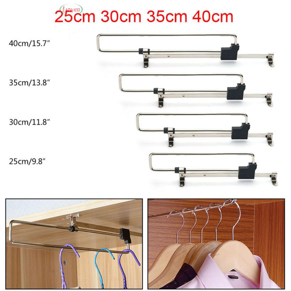 Wardrobe Pull Out Clothes Hanger Rail Extending Rack Storage Holder Organizer Shopee Singapore
