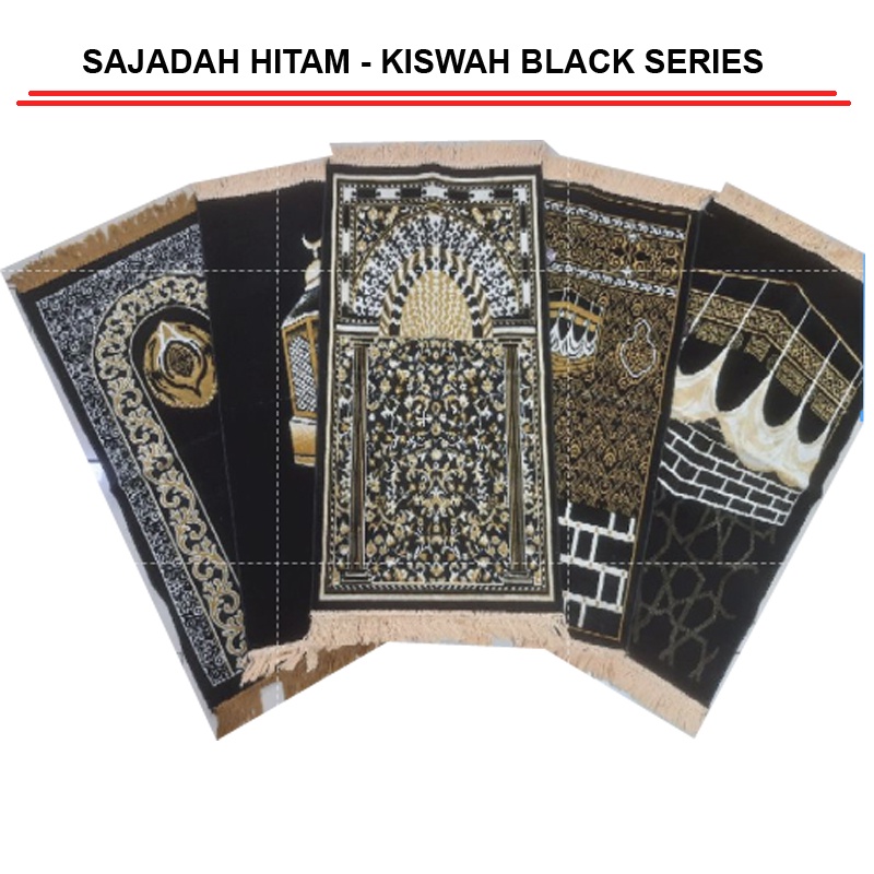 HITAM Small Size Black Feather Turkey Prayer Mat/Head Face By Hajj