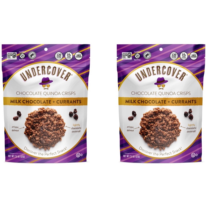 [Bundle of 2] UNDERCOVER Crispy Quinoa Milk Chocolate + Currants 57g