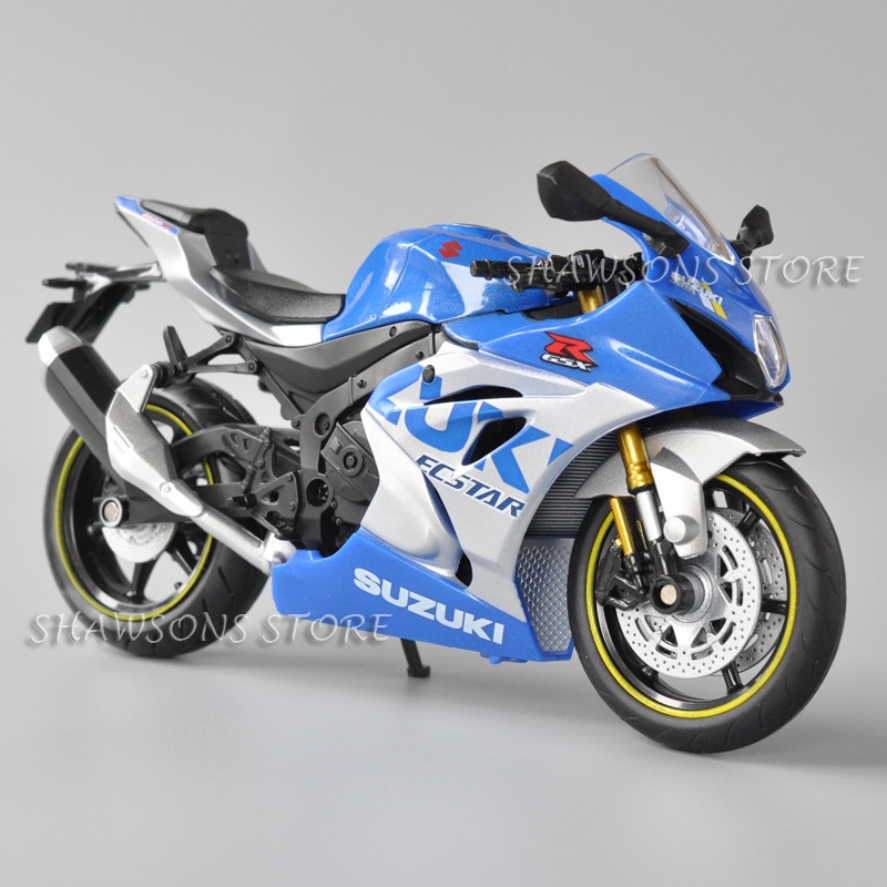 112 Scale Diecast Motorcycle Model Toys Suzuki GSX R1000R Sport Bike