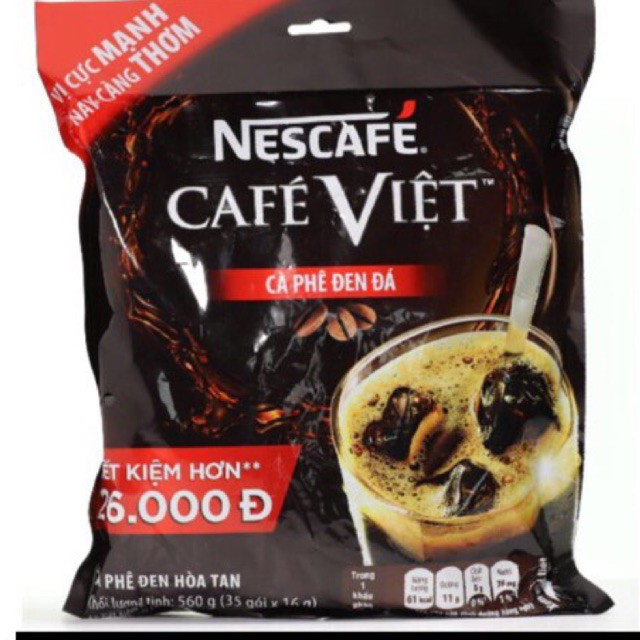 NESCAFE Nesca Vietnamese Black Coffee Bag (35 Packs x 16g) Shopee