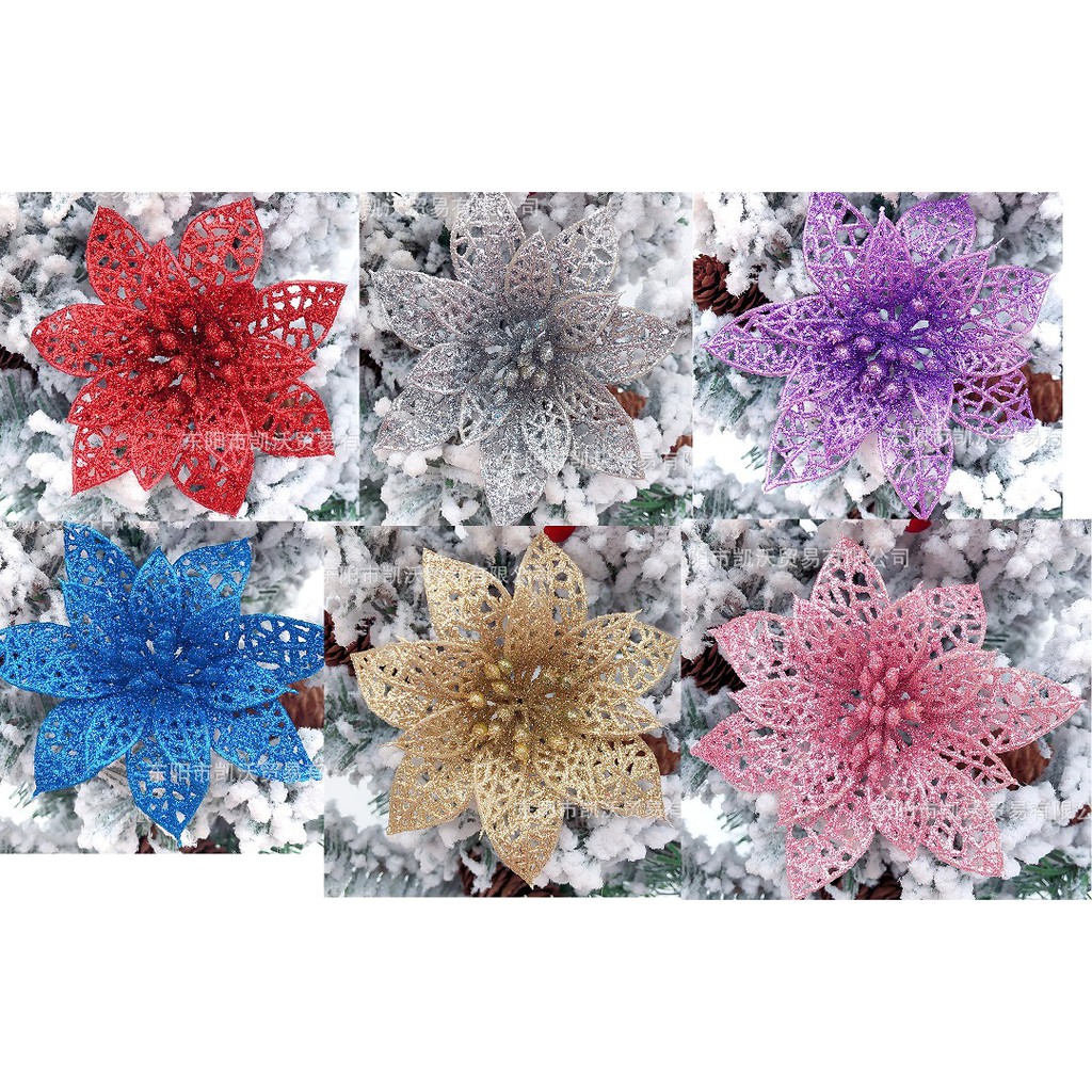 Decorative Nipple Flower CNY Original Flower Attached To Christmas