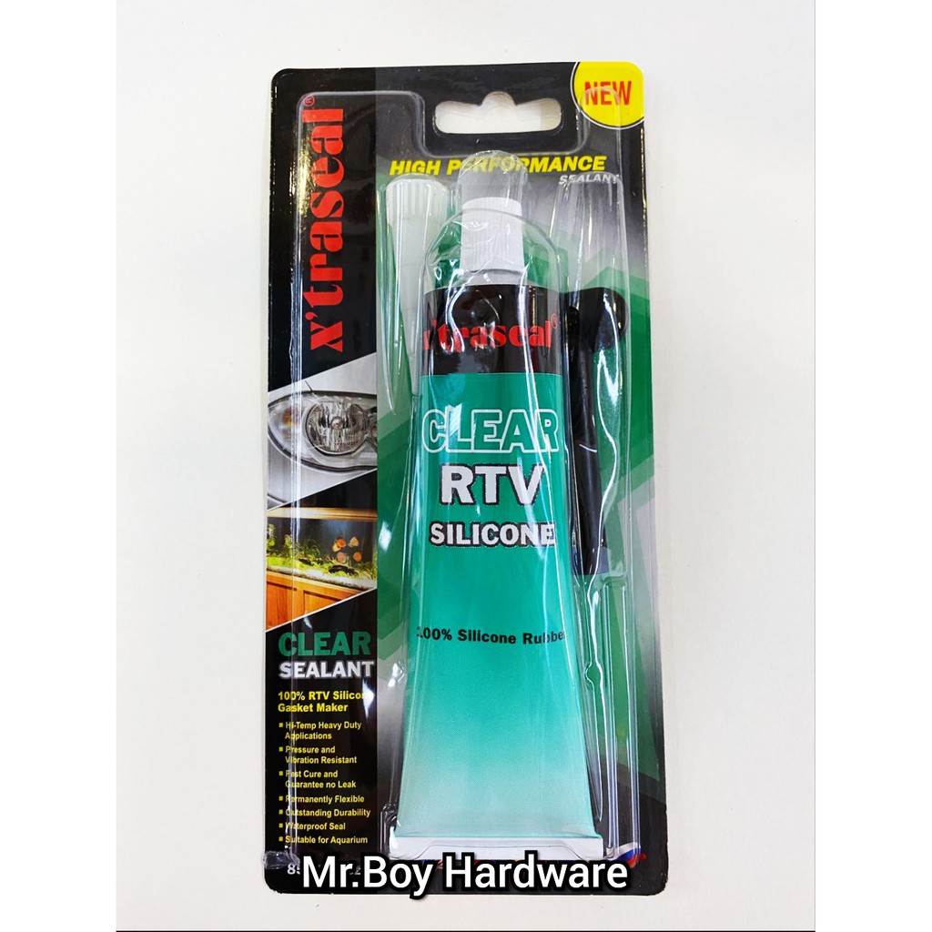 X'TRASEAL Clear RTV Silicone Sealant 85gm Shopee Singapore
