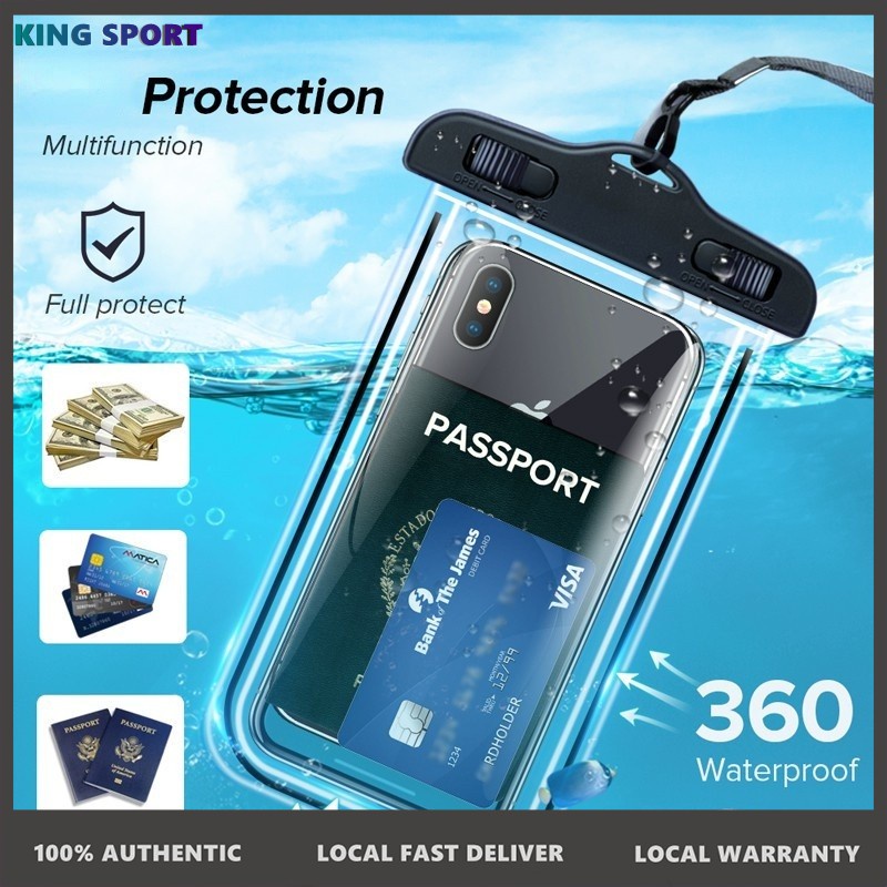 SGALAS Universal Waterproof Phone Case Touchscreen rain proof Underwater Cellphone Cover Pouch