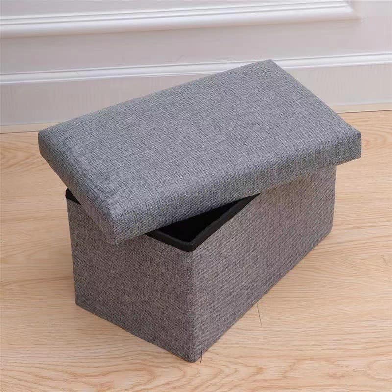 Storage Box Tool Foldable Chair Footstool Ottoman 40×25×25c Bench