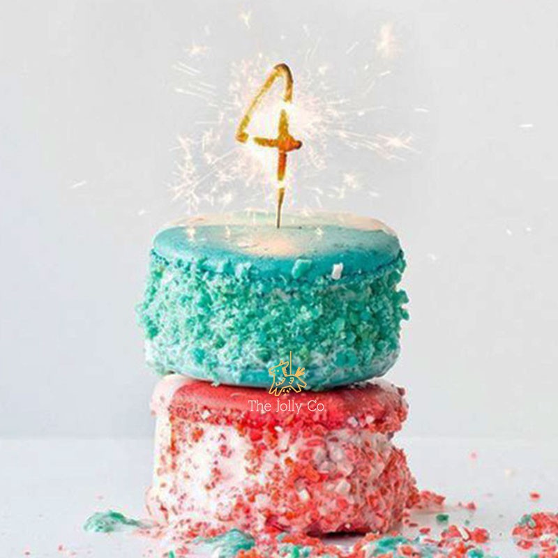 [SG SELLER] Golden Sparkler Birthday Number Candle birthday sparkler candle sparkling candles