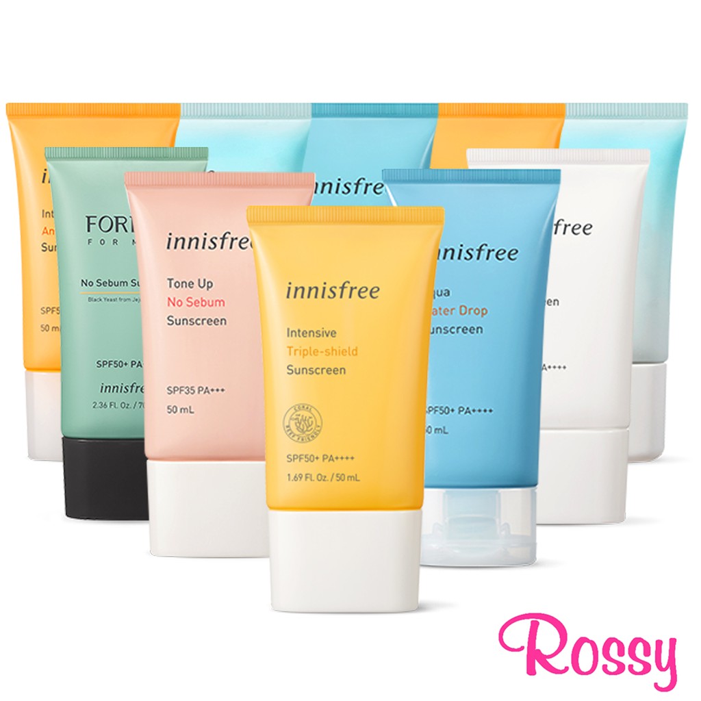 [All] Innisfree Sunscreen Sun Cream (Intensive, Tone Up, Triple Shield