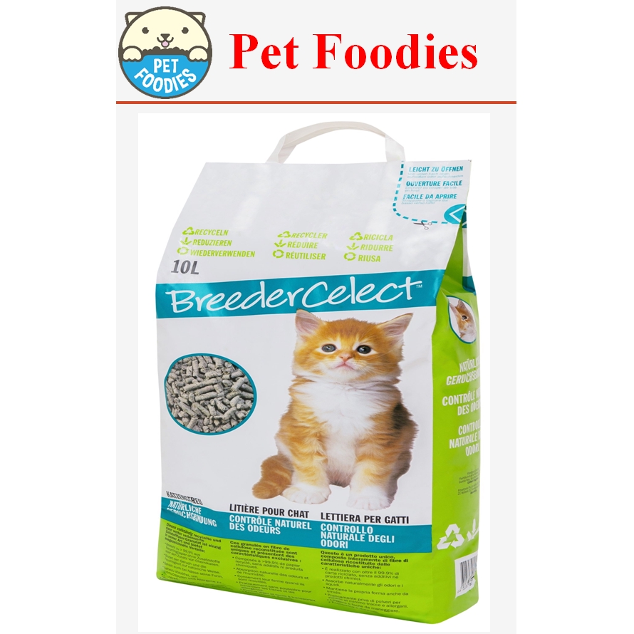 [Pet Foodies] BREEDER CELECT RECYCLED PAPER CAT LITTER 30L Shopee Singapore