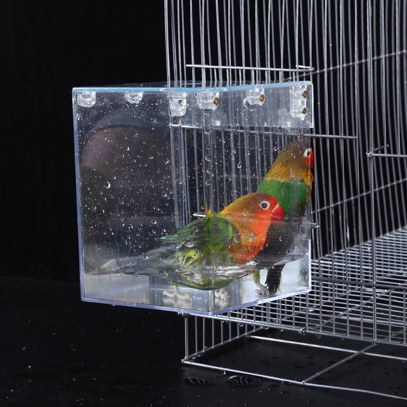 Bird Bath Tub for Birds Bathtub Supplies Large Bath Box Parrot Shower