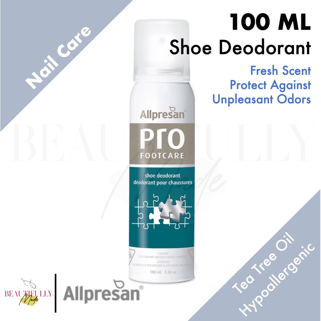 Allpresan Pro Footcare Shoe Deodorant 100ml Contains Tea Tree Oil to