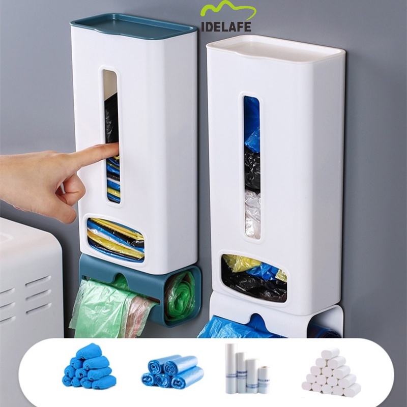 Idelafe Garbage Bag Storage Rack,Bathroom Kitchen Plastic Bag Storage