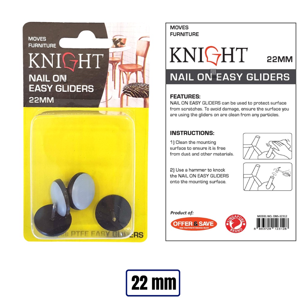 KNIGHT Flexible Furniture Protector Chair Leg Caps Furniture Pad Gripping Pads Felt Pad Shopee