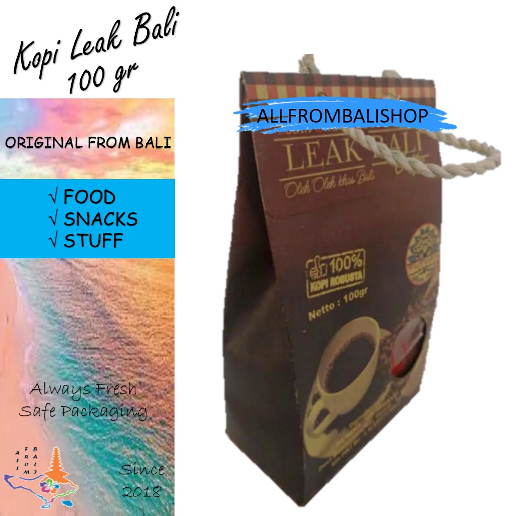 Coffee Leak Bali 100gr (Souvenir Bag Packaging) Shopee Singapore(08)