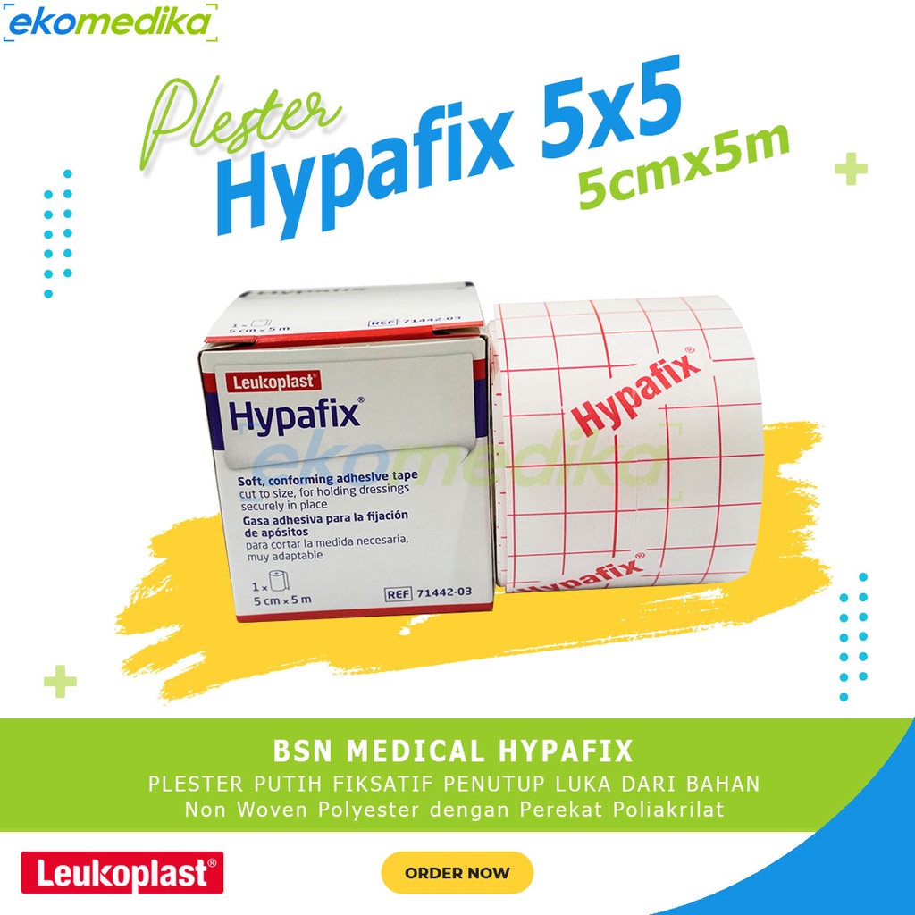 Hypafix 5cmx5m/Hypafix 5x5/Adhesive Tape Wound Plaster BSN Hypafix 5x1