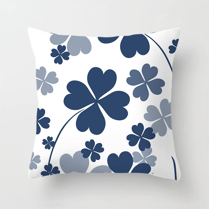 Blue Series Sofa Pillow Cover Home Decoration Pillow Case Living Room