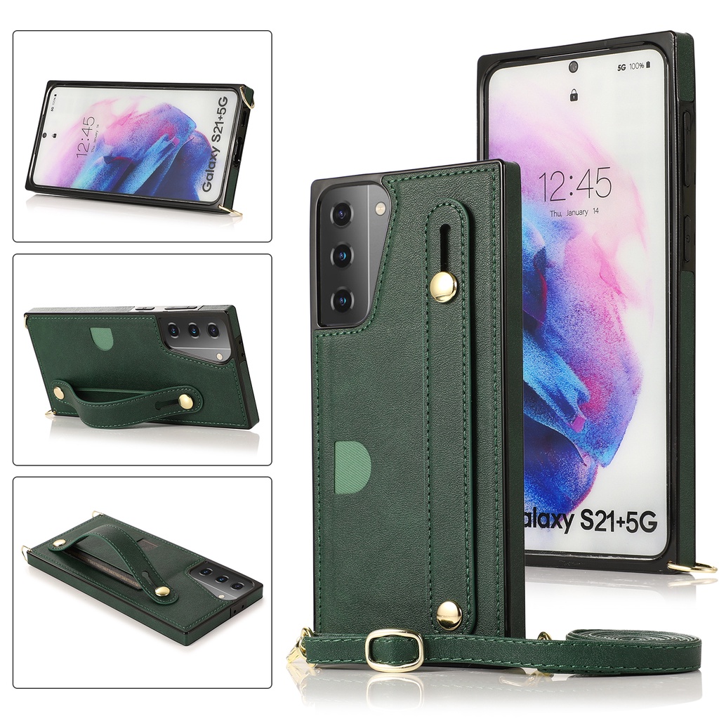Samsung S23 Ultra S10 Plus S24U S24 Ultra Card Case With Strap Lanyard