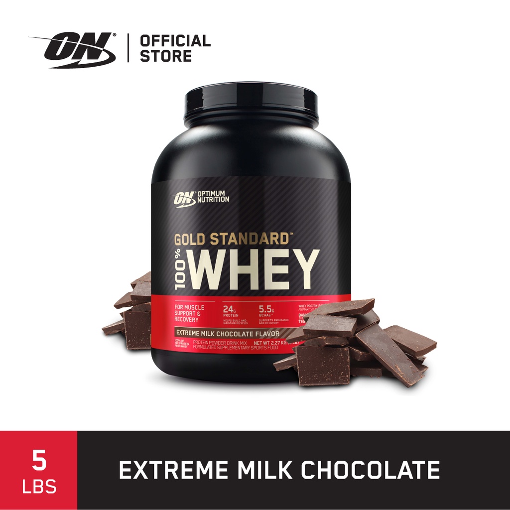 Gold Standard 100 Whey Protein 5Lbs Extreme Milk Chocolate Shopee