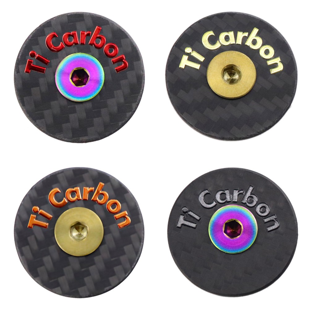 7g Carbon Bicycle Stem Headset Top Cap with Titanium Screw Headset