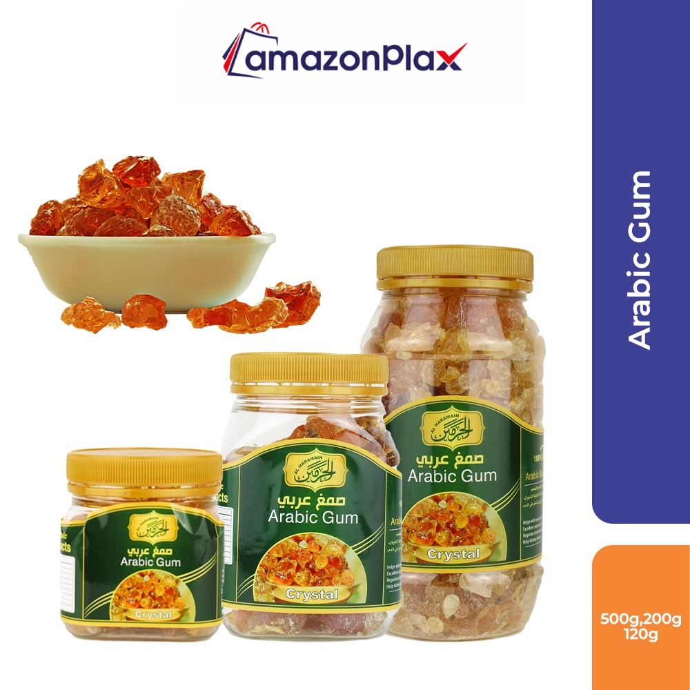 Al Haramain Arabic Gum ( Powder / Crystal ) (120g/200g/500g) Shopee