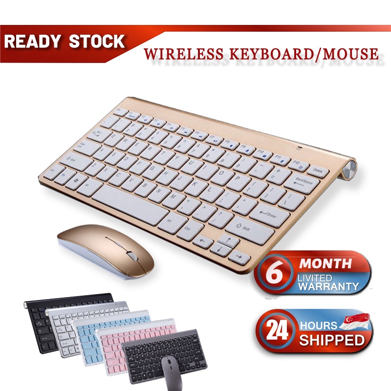 Mini Wireless Keyboard Small Slim Wireless Mouse for Electronic Devices