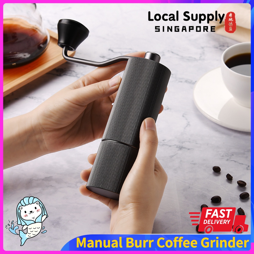 Coffee Grinder, Burr Coffee Bean Grinder, Capacity 25g with CNC
