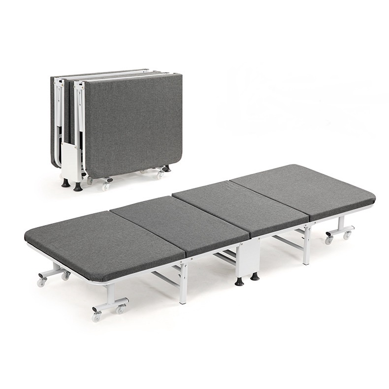 Foldable Bed Office Space Saving Folding Single Queen Size Mattress Portable Lying Hospital