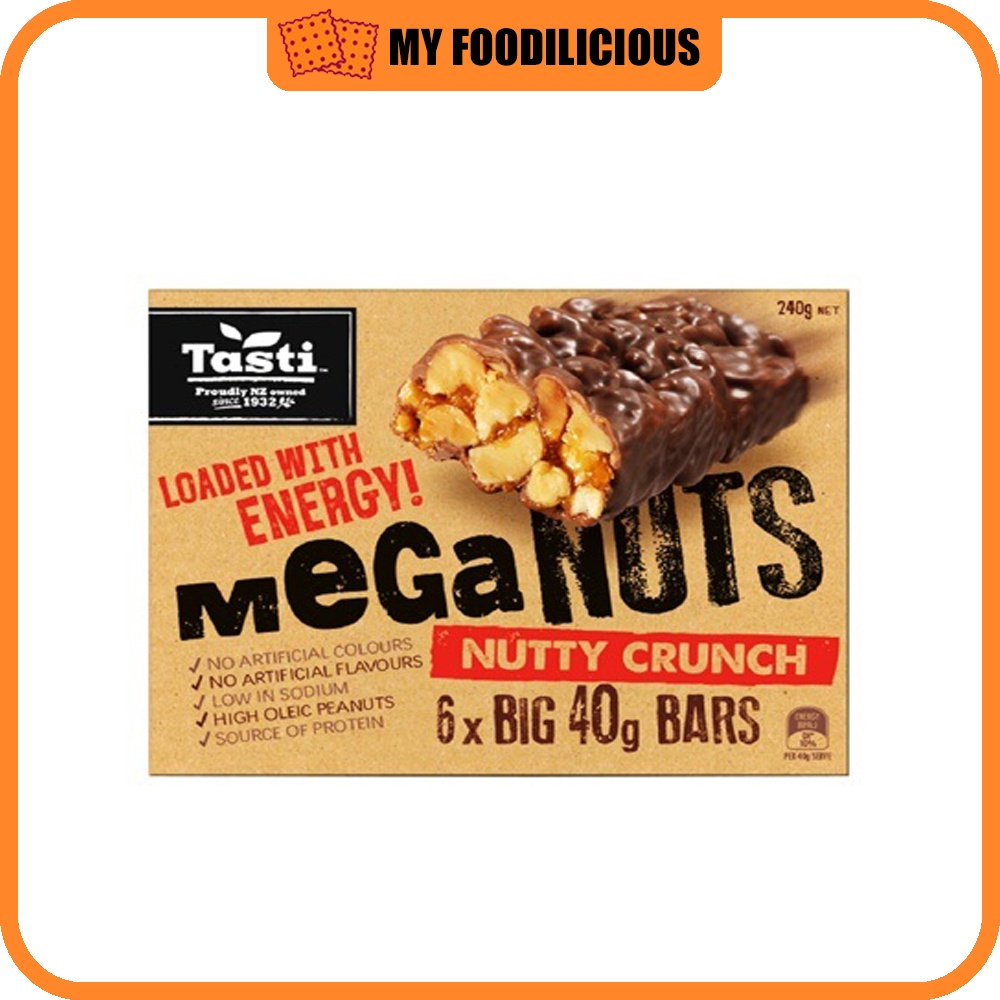 Tasti Nut Bar Choc Almond / Yoghurt Choc Almond / Mega Nut Nutty Crunch