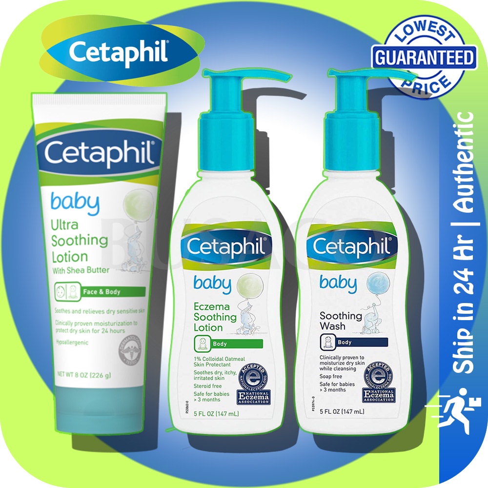 Cetaphil Baby Eczema Soothing Lotion Soothing Wash Ultra Soothing
