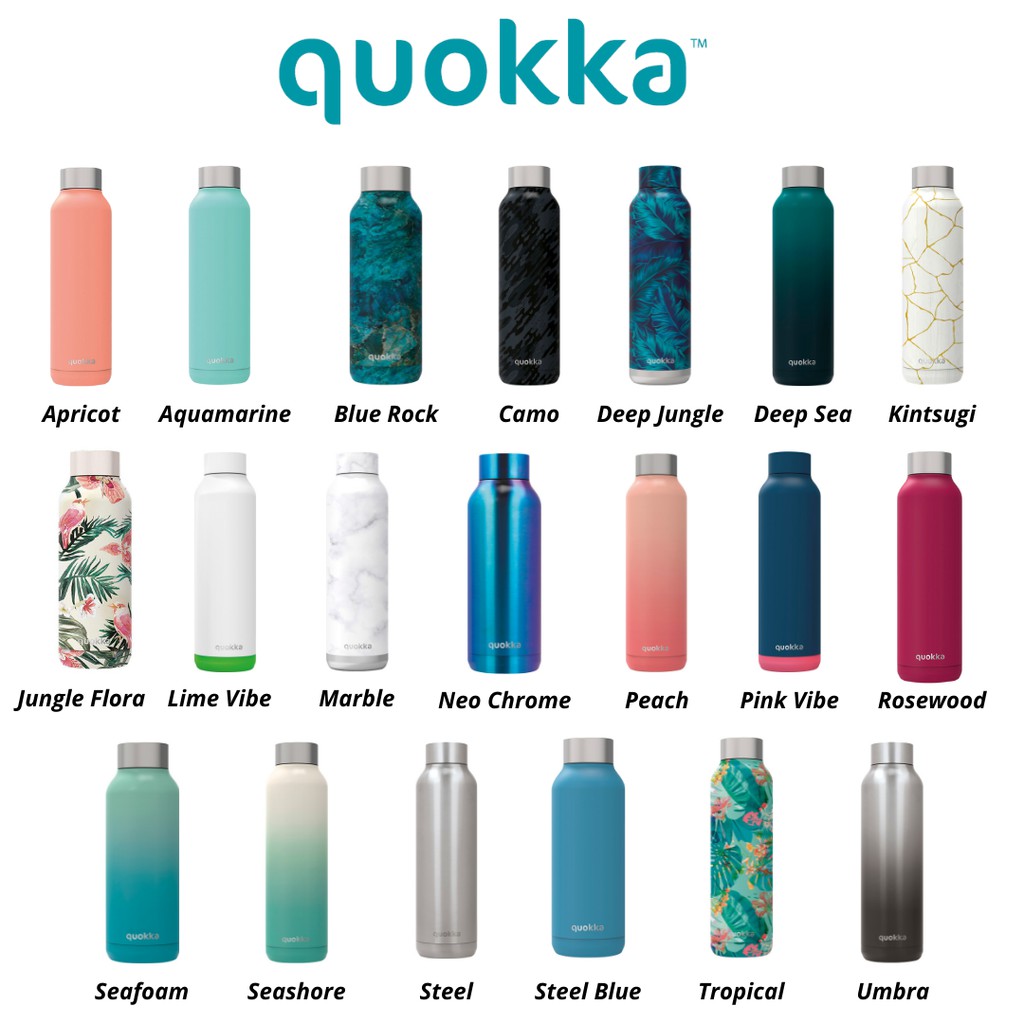 Quokka Stainless Steel Water Bottle Solid (510ml & 630ml available) Shopee Singapore