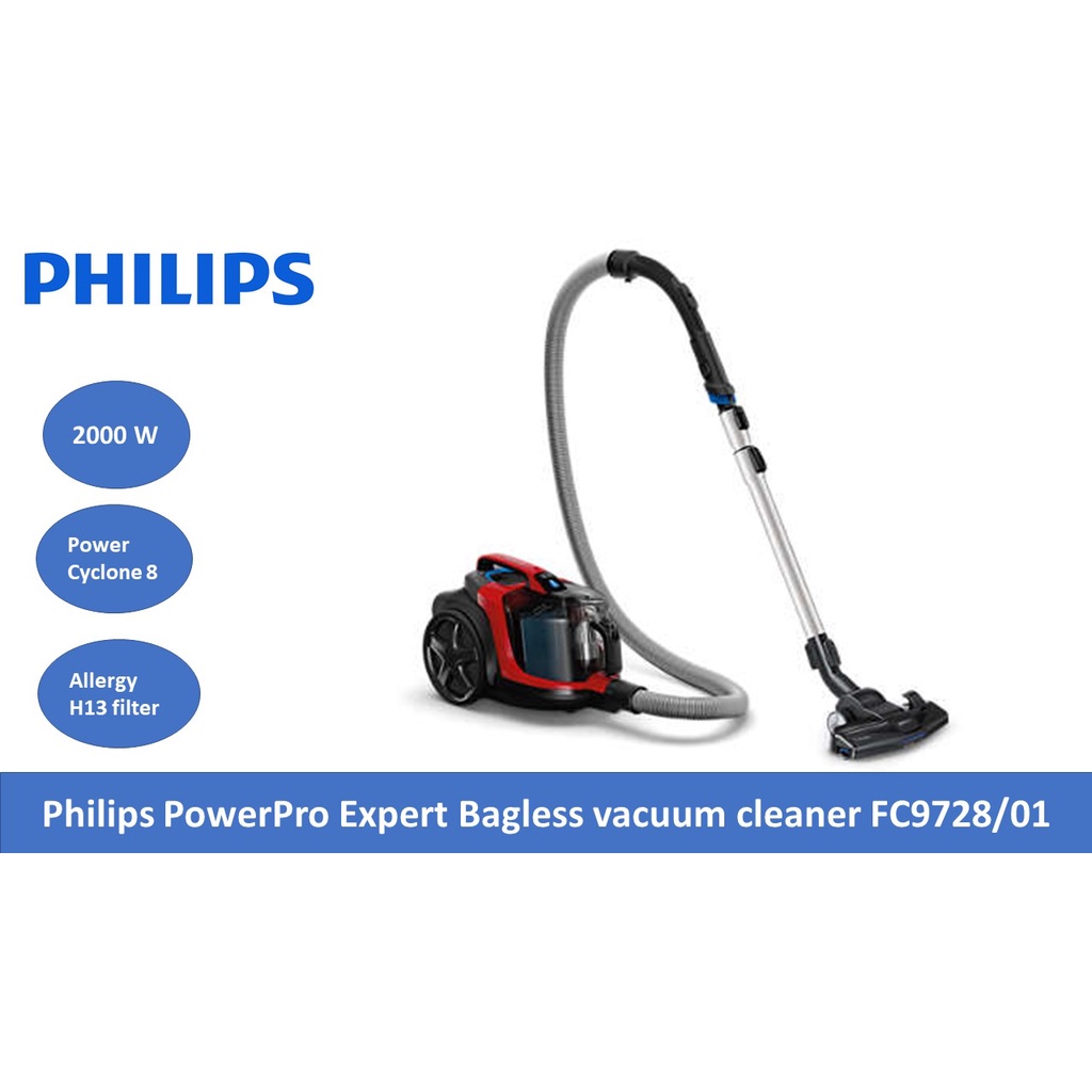 Philips PowerPro Expert Bagless vacuum cleaner FC9728 Shopee Singapore