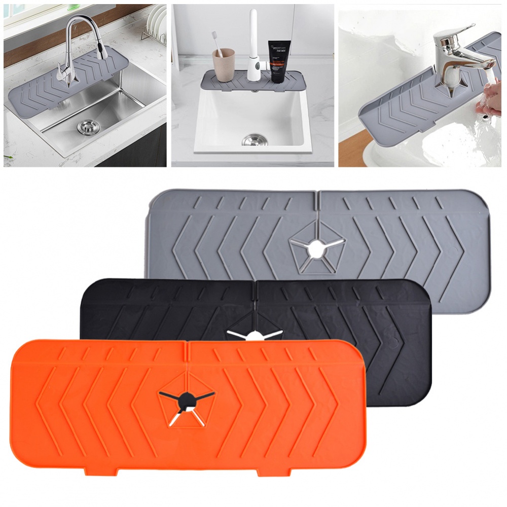 Kitchen Faucet Splash Proof Drain Soft Pad Sink Drain Pad Pad for
