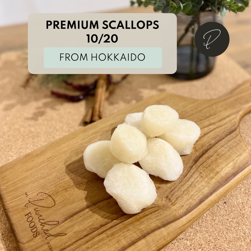 Punched Foods Hokkaido Sea Scallops 500G/1KG (Halal) Shopee Singapore
