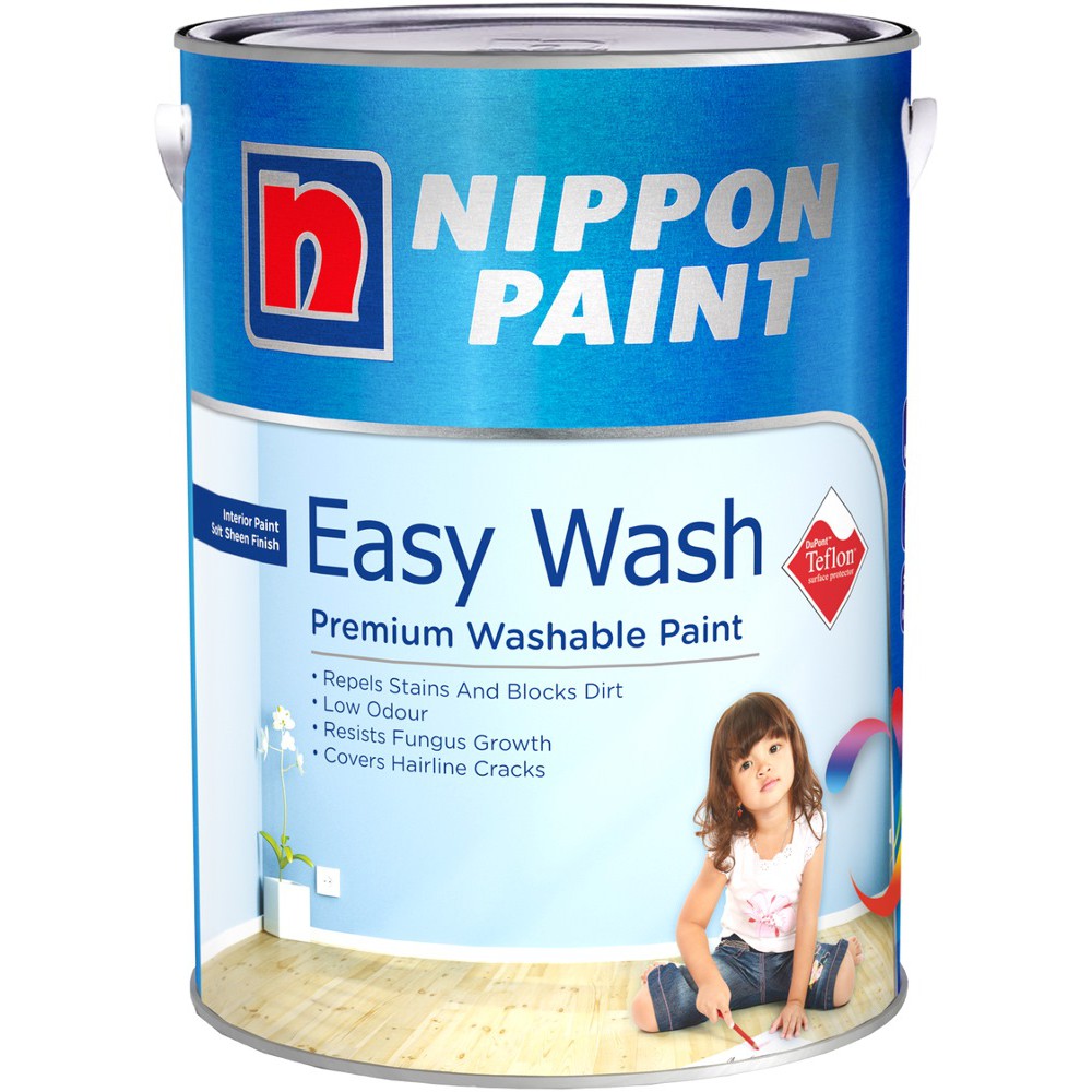 Nippon Paint Easy Wash Premium Washable Paint 5L Shopee Singapore