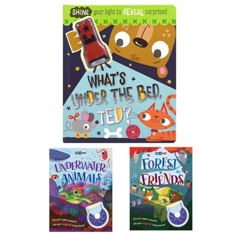 What’s under the bed, Ted? Bedtime Story with UV Torch Shopee Singapore