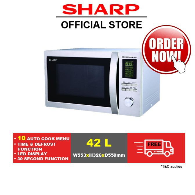 SHARP Microwave oven with Grill and Convection R94A0(ST)V Shopee